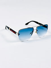 Prada – 23233 – 62 – Silver Blue – Metal – Sunglasses – Unisex