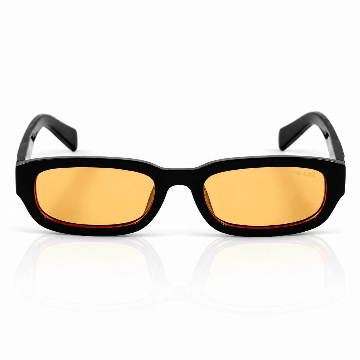 Prada - SPR 27Z - 54 - BLACK YELLOW - SUNGLASSES - Unisex