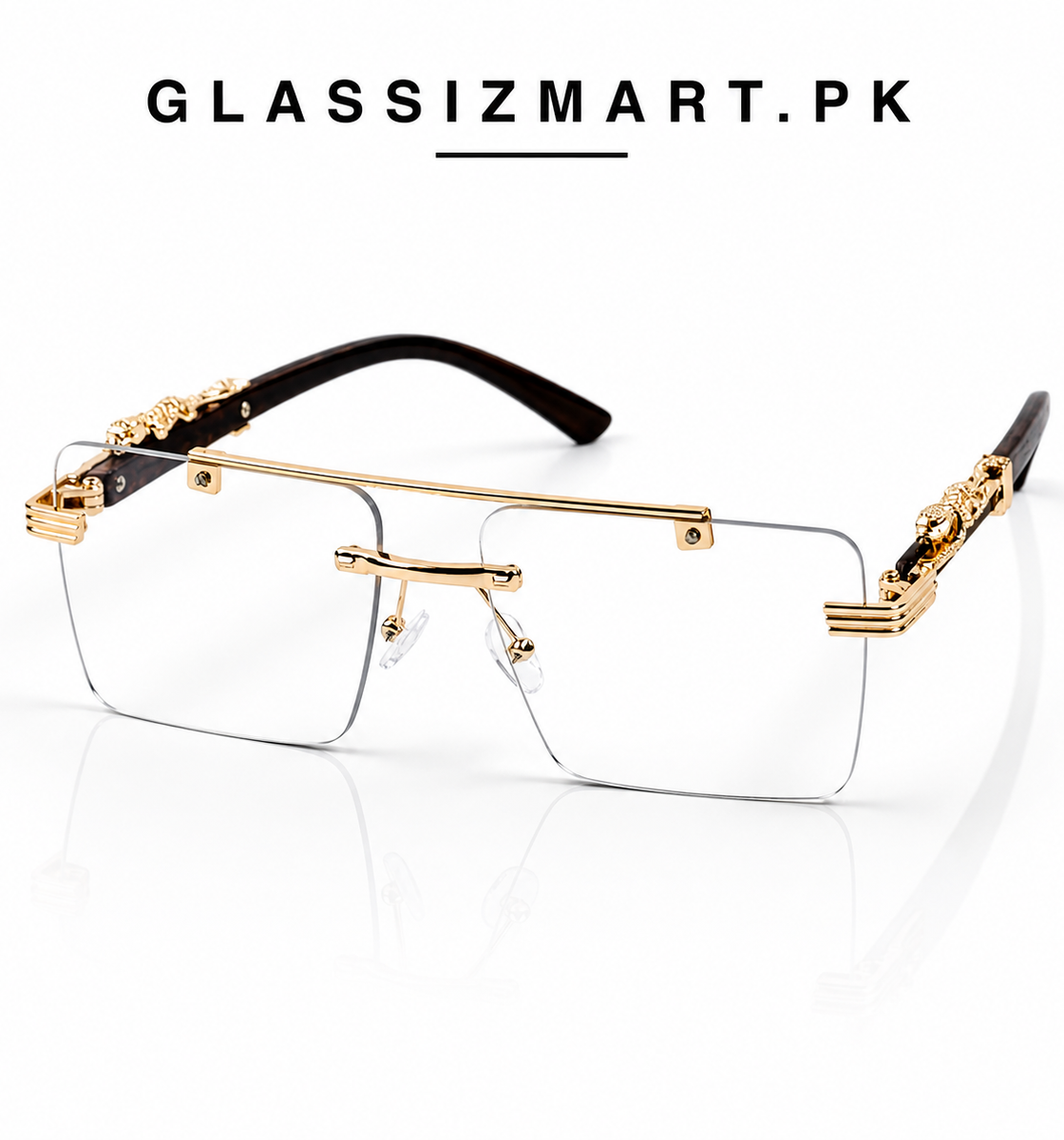Rimless – 2343 – 53 – Golden –  Metal - Optics – Unisex (Transition)