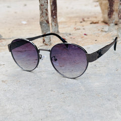 Celine – 2405 - 58 – Grey Black – Metal – Sunglasses - Unisex