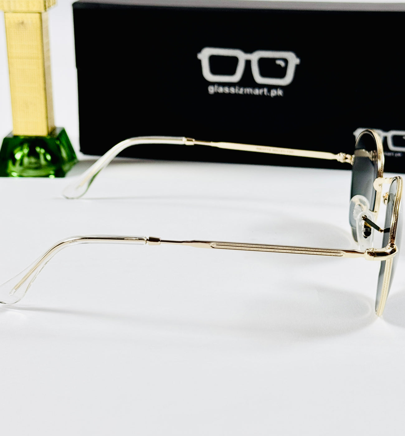 Rayban – 3772 – 50 – Golden Black – Metal – Sunglasses – Unisex