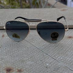 Rayban – 8026 – 62 – Golden Blue Gradient – Metal – Sunglasses – Unisex - Premium