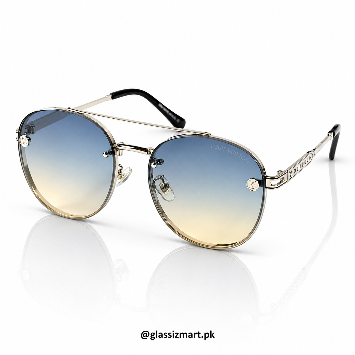Louis Vuitton – 22296 - 56 – Golden Multi - Metal - Sunglasses – Unisex