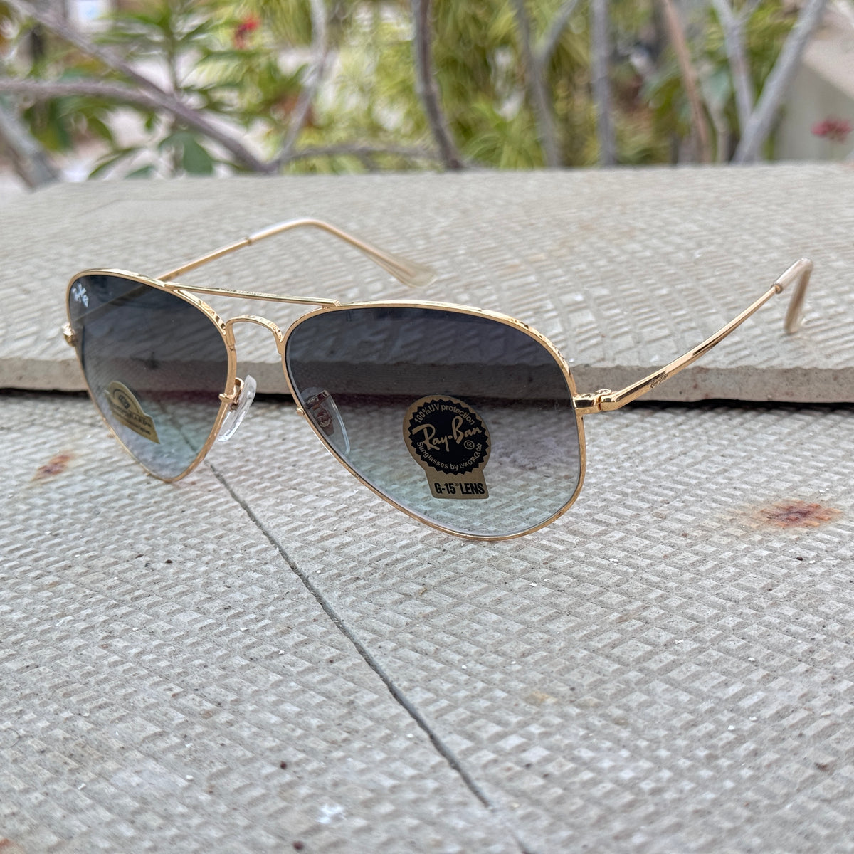 Rayban – 3035 – 62 – Golden Blue – Metal – Sunglasses – Unisex - Premium