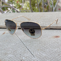 Rayban – 3035 – 62 – Golden Blue – Metal – Sunglasses – Unisex - Premium