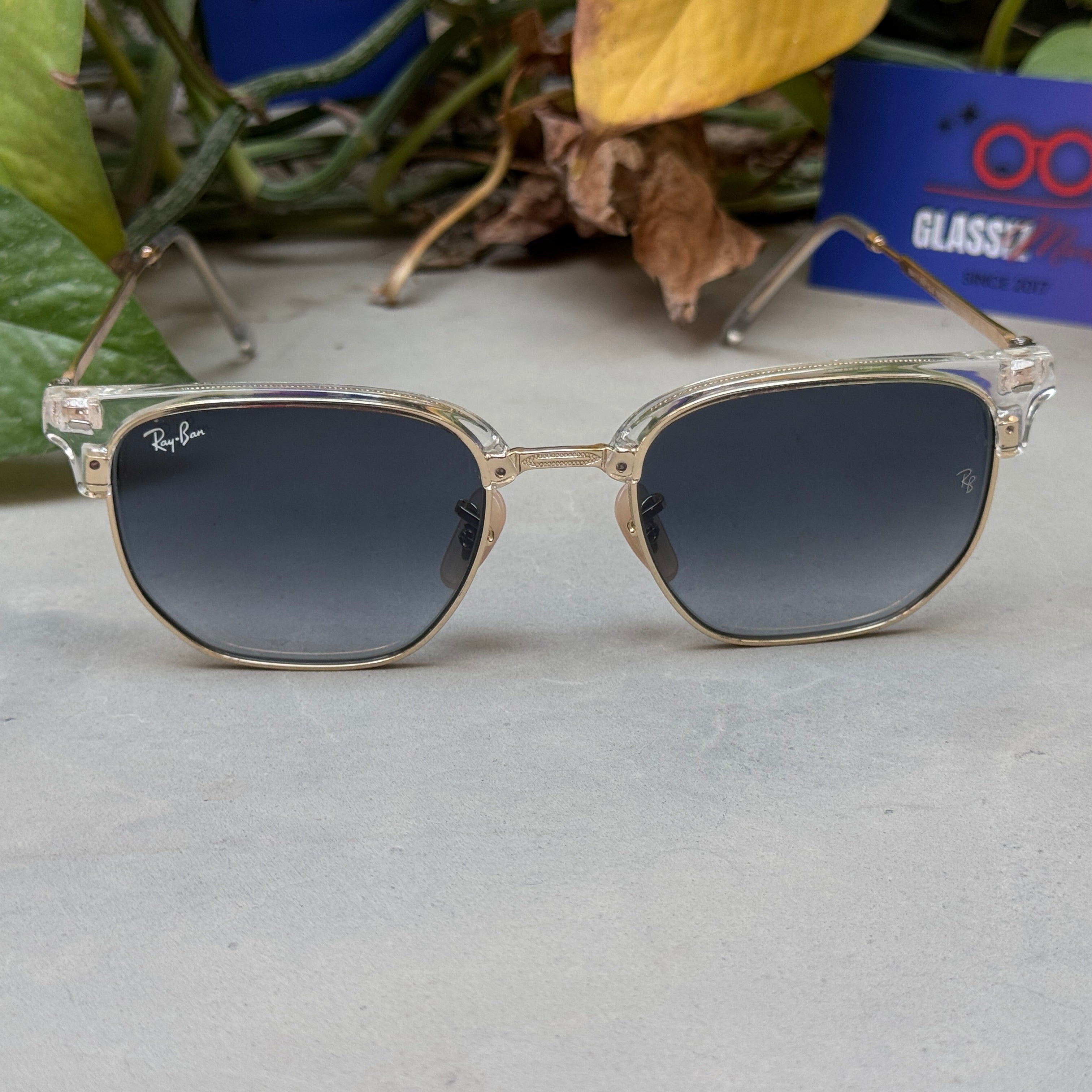 RayBan – 4416 – 51 – Golden Transparent –  Metal - Sunglasses – Unisex - Premium