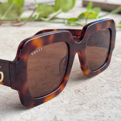 Gucci – 1547 - 50 –   Tortoise - Acetate - Sunglasses – Ladies - Premium