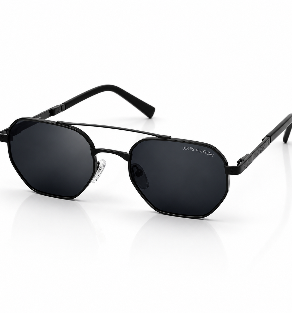 Louis Vuitton – 1417 – 50 – Black – Metal – Sunglasses – Unisex