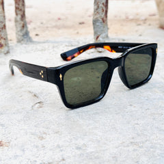 Moscot – 6507 – 53 - Black Green – Acetate  – Sunglasses - Unisex