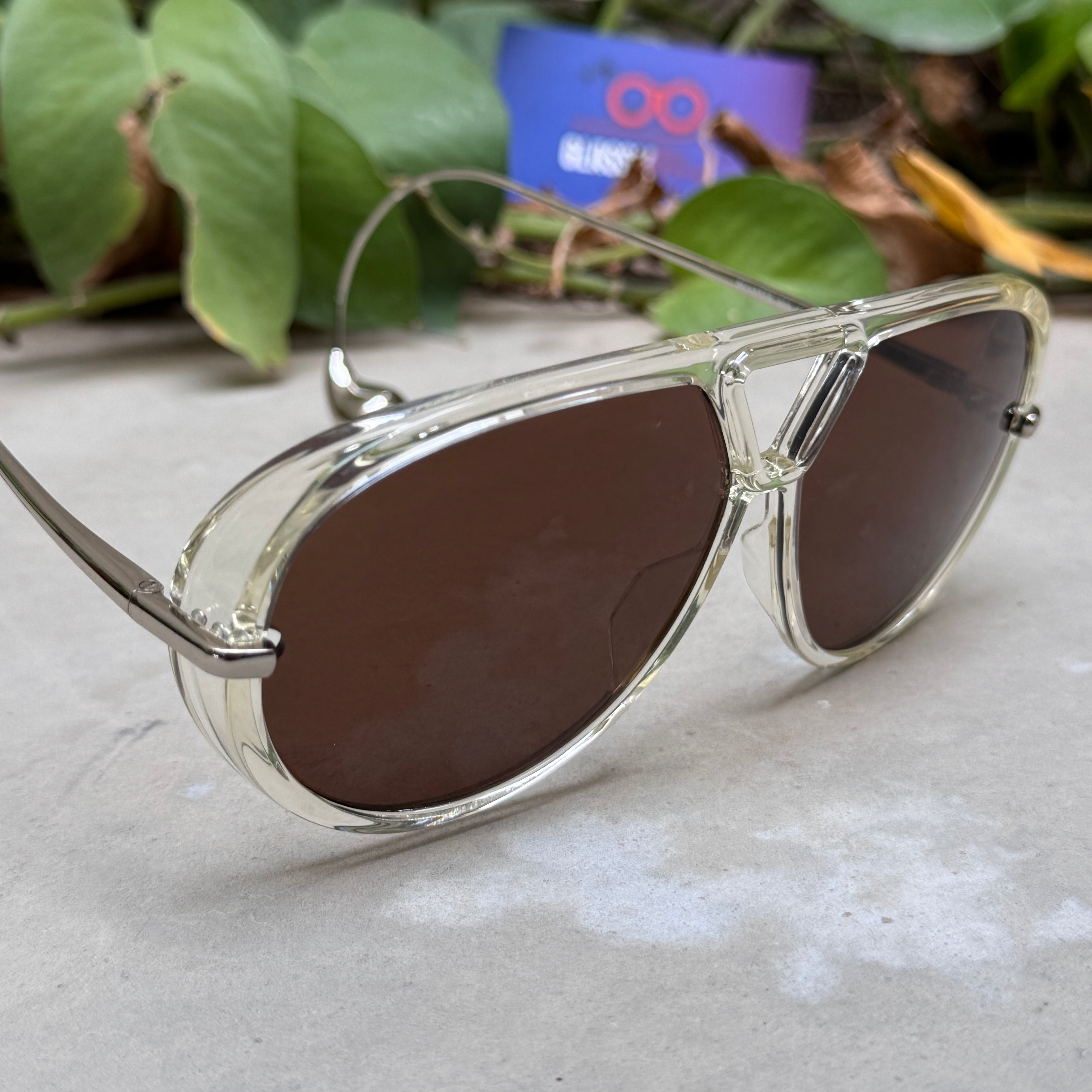 Bottega Veneta – 1273 - 63 – Transparent Brown – Metal - Sunglasses – Unisex - Premium