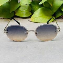 Cartier – 142 – 60 – Silver Multi – Metal - Sunglasses – Rimless - Unisex
