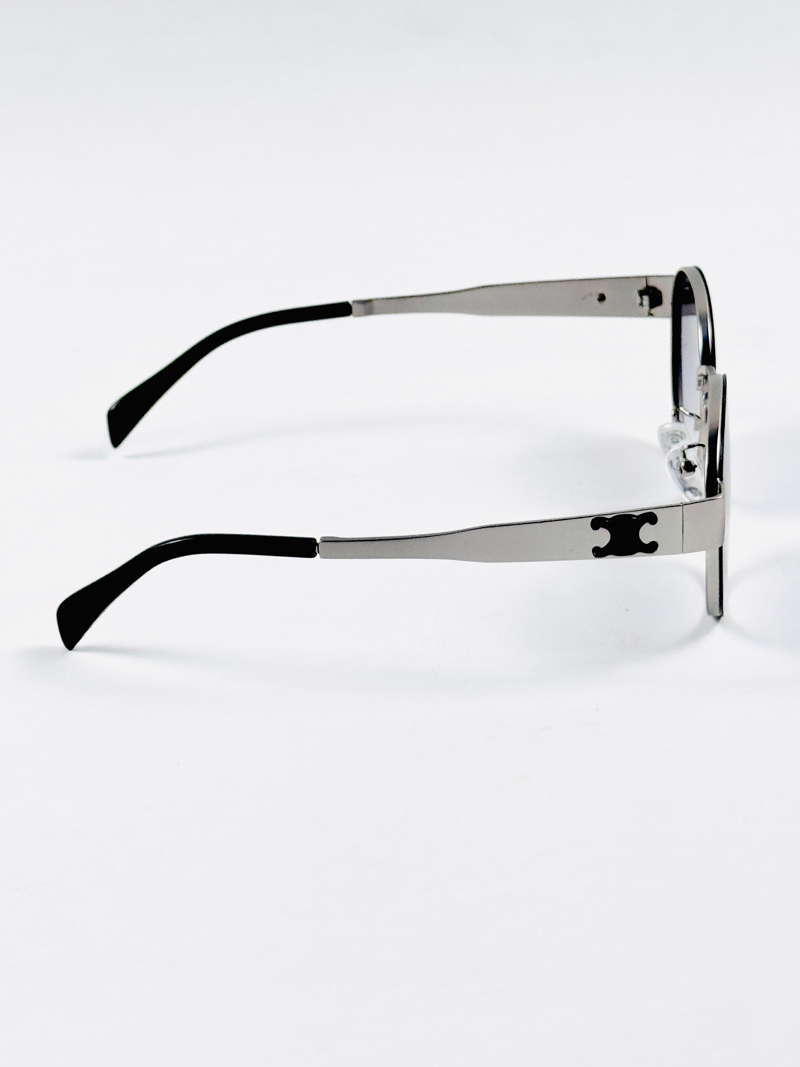 Celine – 2124 - 58 – Silver Black Gradient – Metal – Sunglasses - Unisex