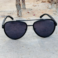 Gucci – 354 – 56 – Black – Metal – Sunglasses – Unisex