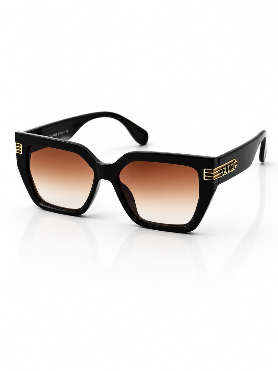 Gucci - 3345 – 65 – Brown – Acetate – Sunglasses – Ladies