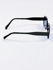 Celine – Triomphe - 55 – Black Blue – Metal – Sunglasses - Unisex