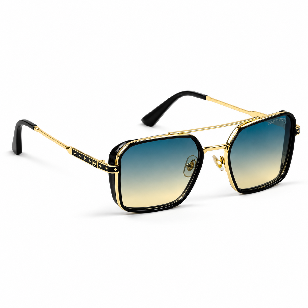 Cartier – 58448 - 57 – Golden Multi – Metal – Sunglasses – Unisex