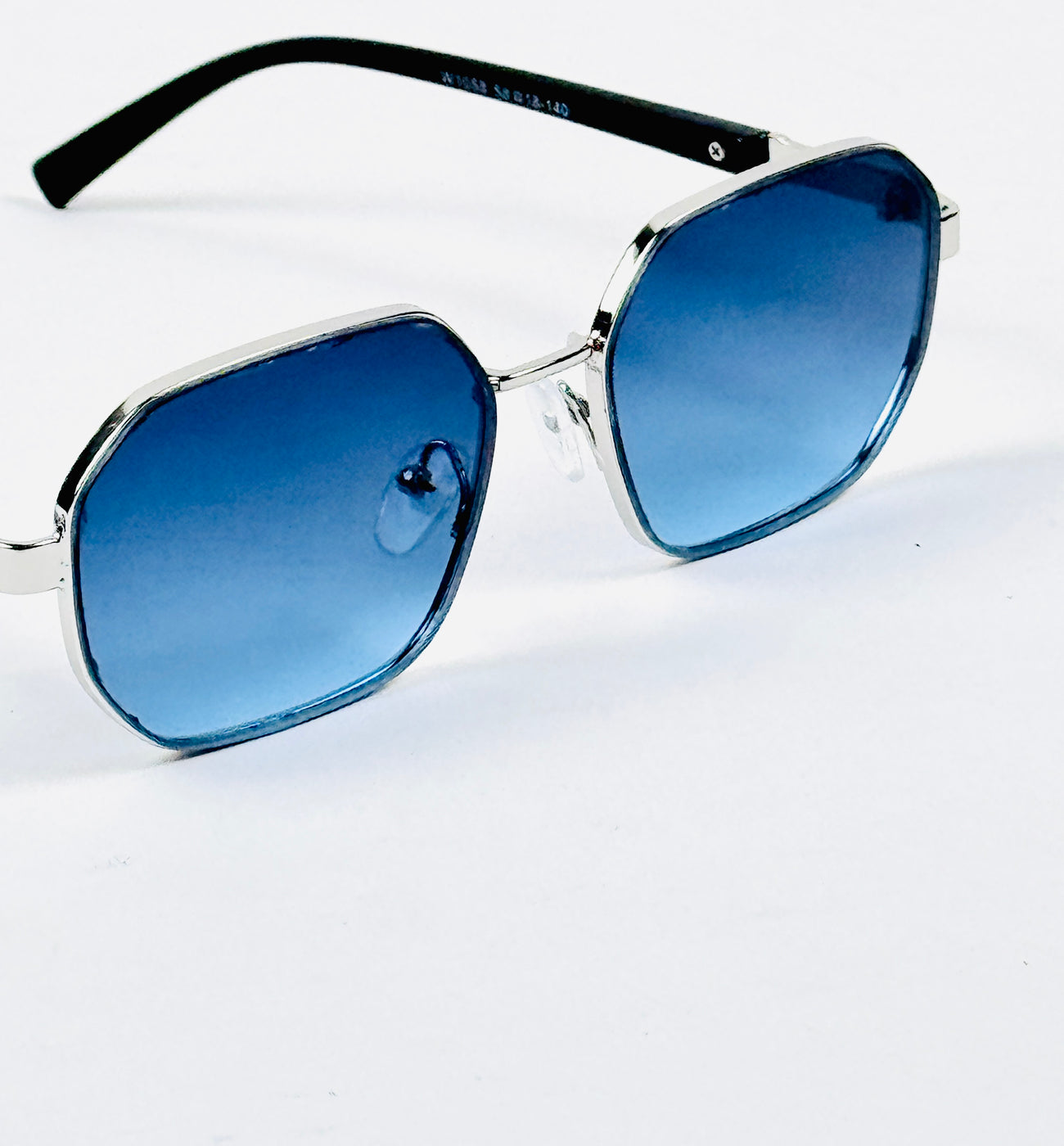 Police – 1058 - 58 – Silver Blue – Metal – Sunglasses - Unisex