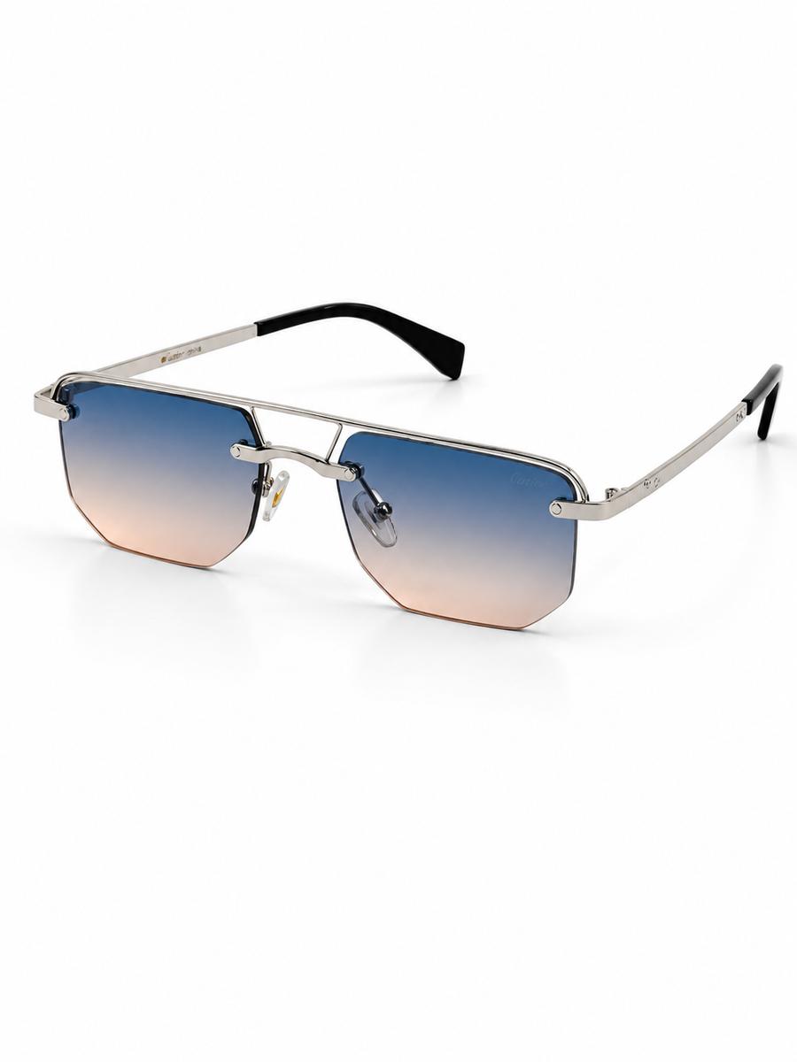 Cartier – 2767 – 51 – Silver Multi – Metal – Sunglasses – Unisex