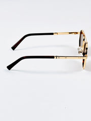 Louis Vuitton’s – 1417 – 50 – Golden Brown – Metal – Sunglasses – Unisex