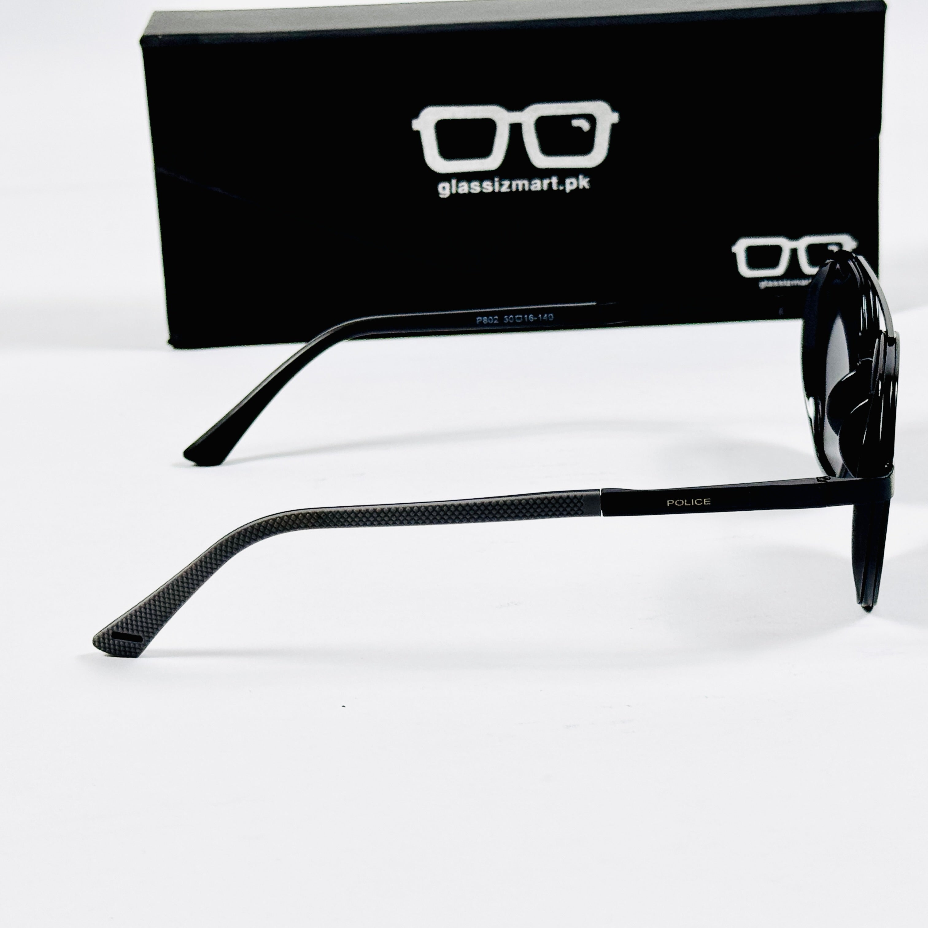 Police – 802 – 50 – Black – Metal - Sunglasses – Unisex