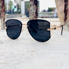 Dior – 50 – Golden Black – Metal – Sunglasses – Ladies