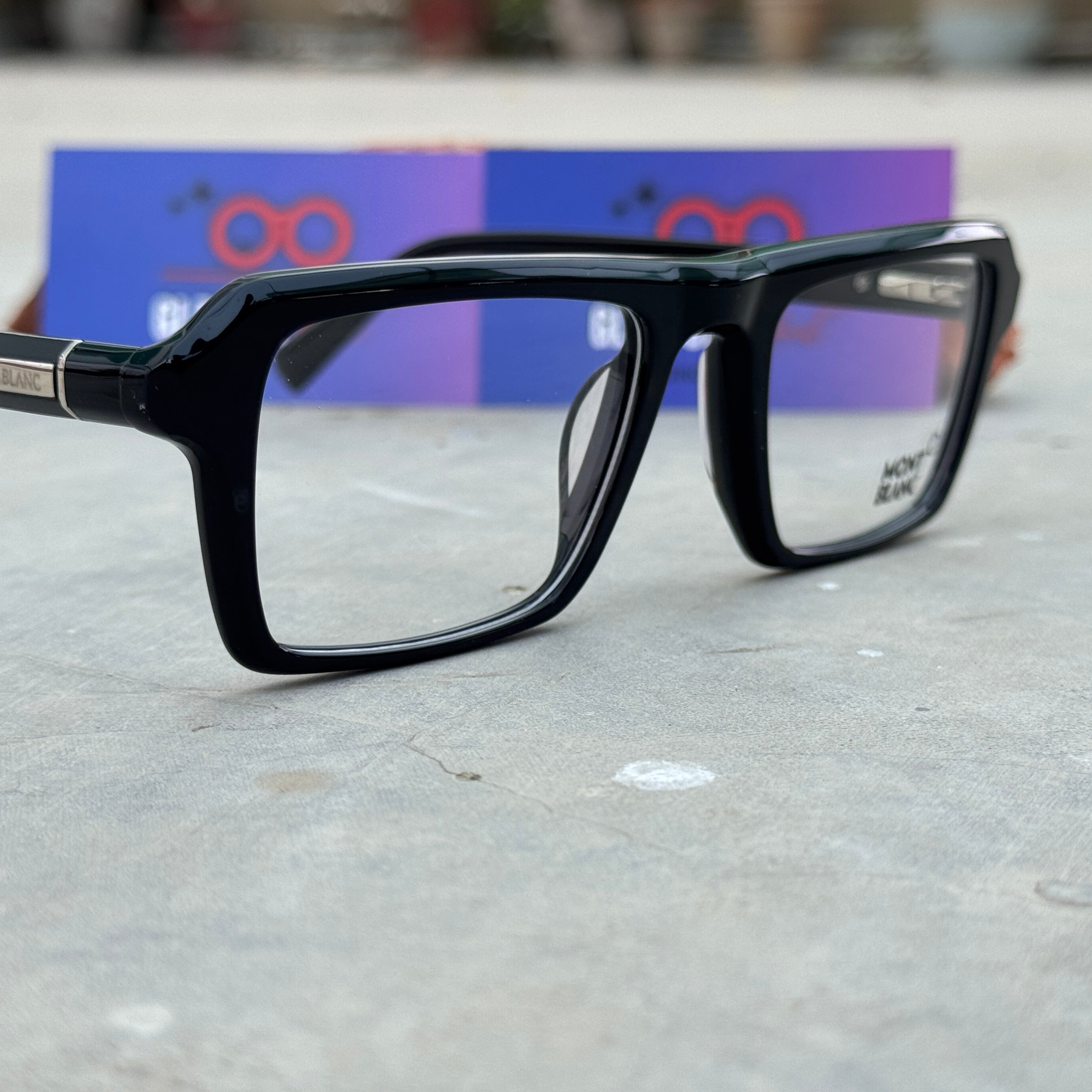 Mont Blanc – 42402 – 51 – Black - Acetate - Optics – Unisex - Premium
