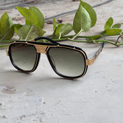 Cazal – 665 - 60 – Golden Green - Metal - Sunglasses – Unisex - Premium