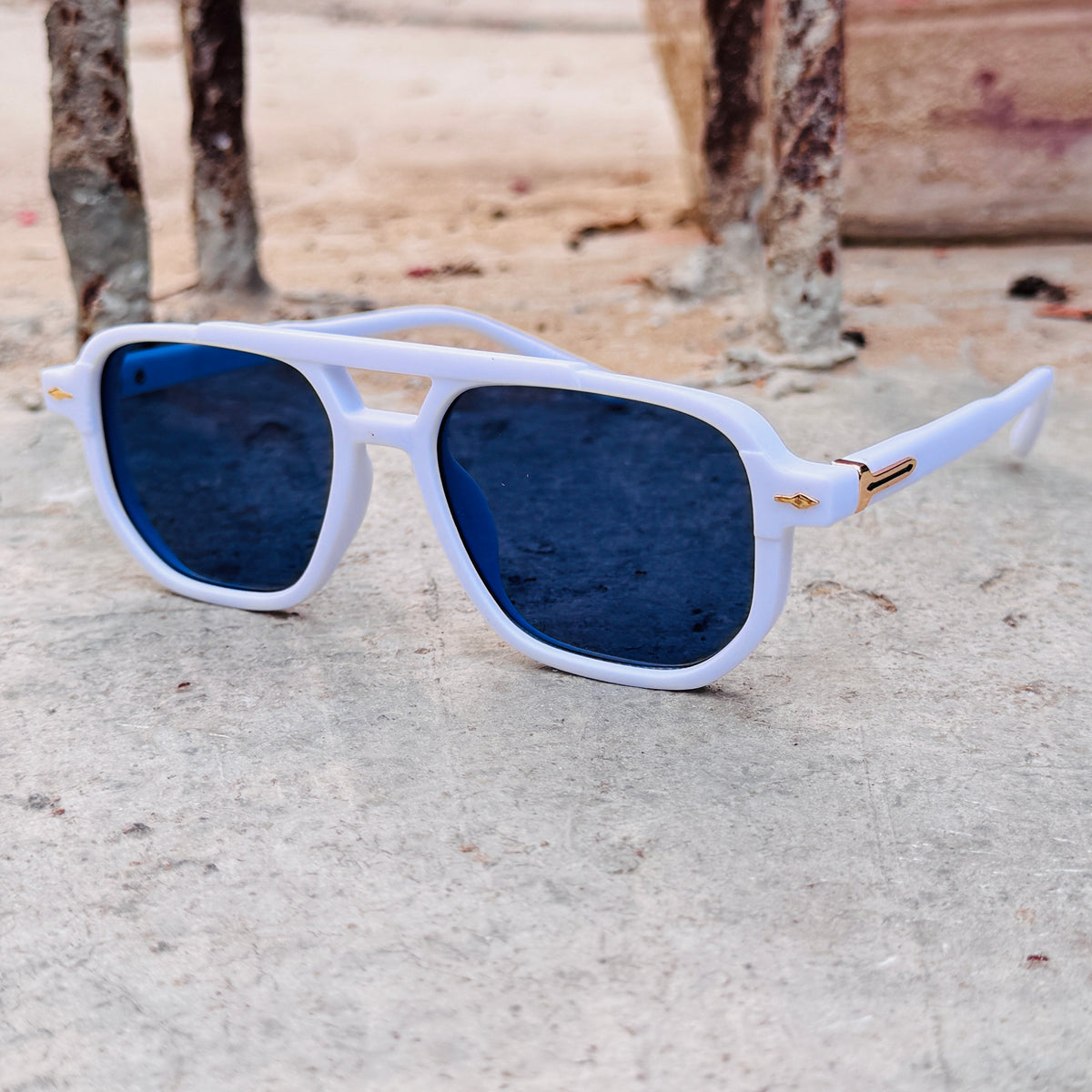Moscot – 6090 – 51 - White Black – Acetate  – Sunglasses - Unisex