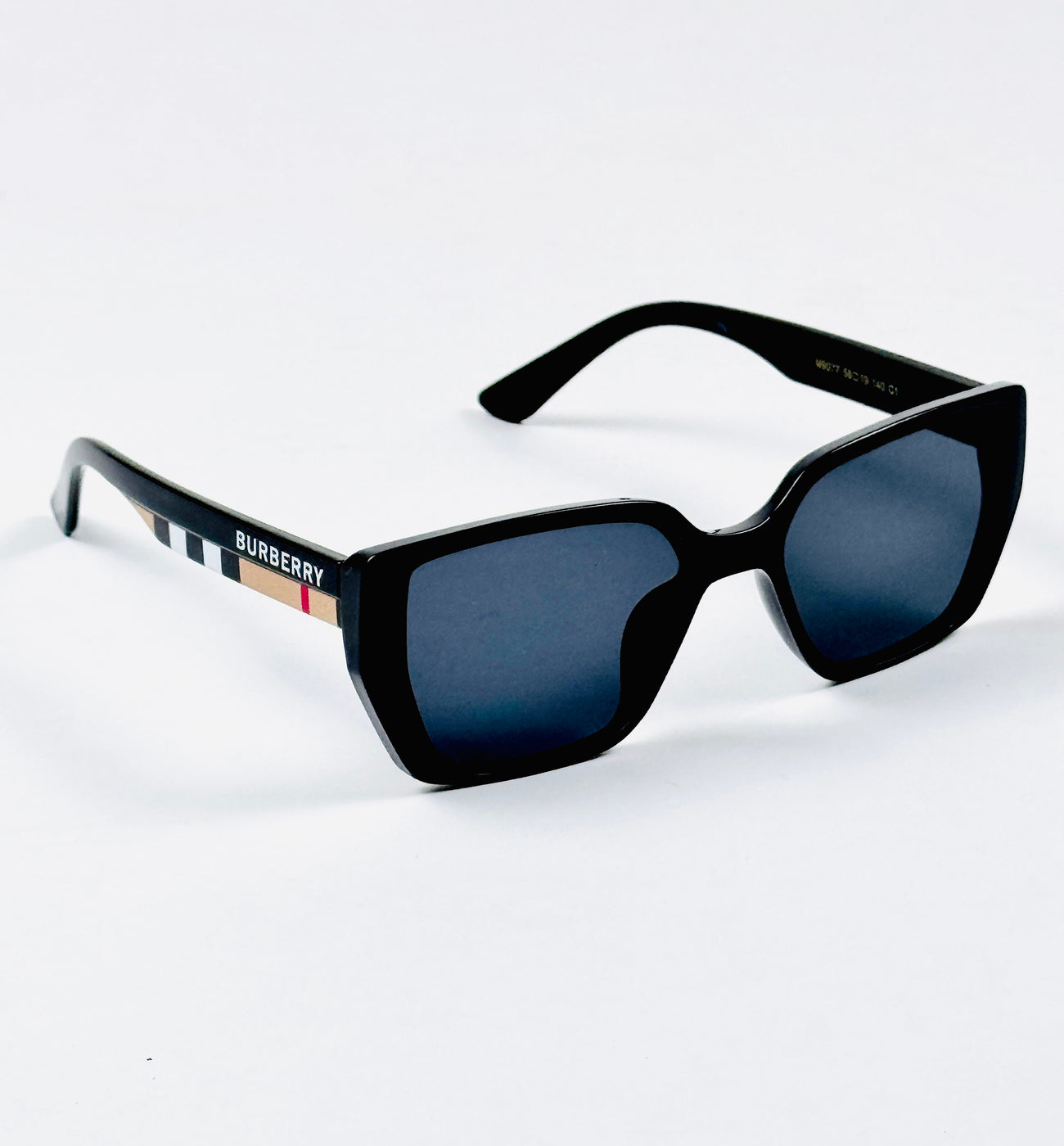 Burberry – 9077 – 56 – Black – Acetate – Sunglasses – Ladies