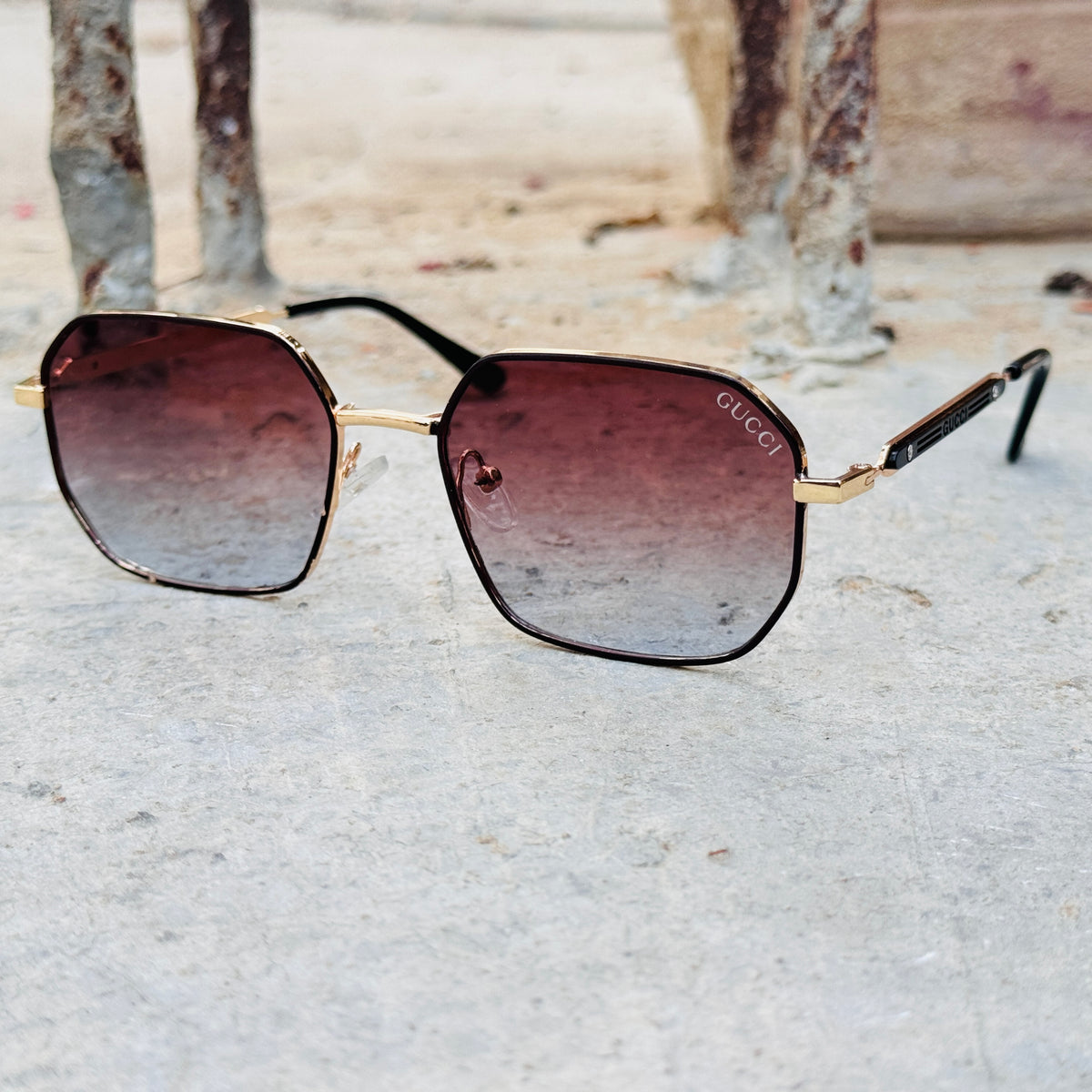 Gucci – 2A38 – 45 – Golden Multi – Metal – Sunglasses – Unisex