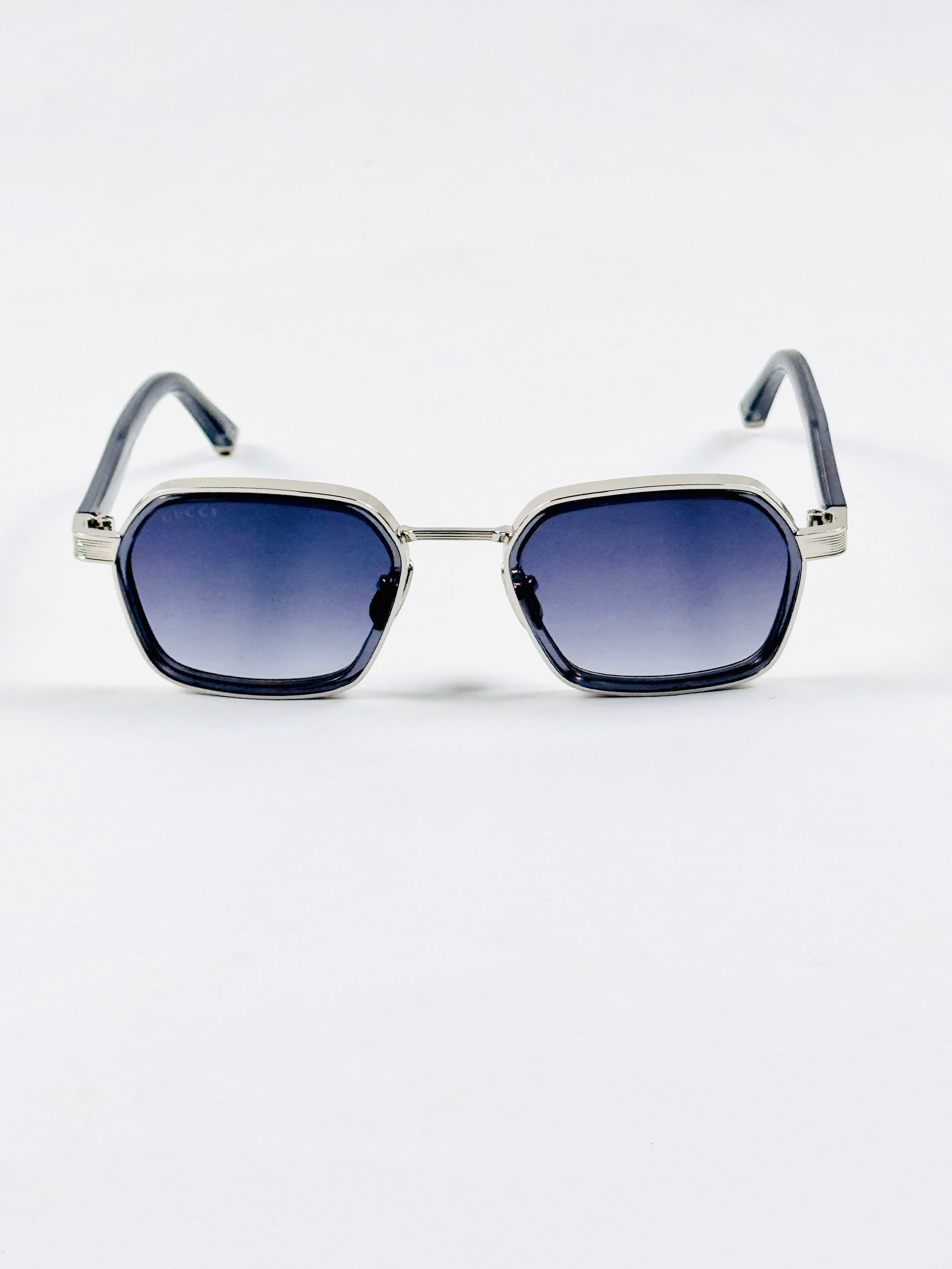 Gucci - 2074 - 51 - Silver Gradient - Metal - Rectangle - Sunglasses - Premium