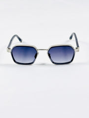 Gucci - 2074 - 51 - Silver Gradient - Metal - Rectangle - Sunglasses - Premium