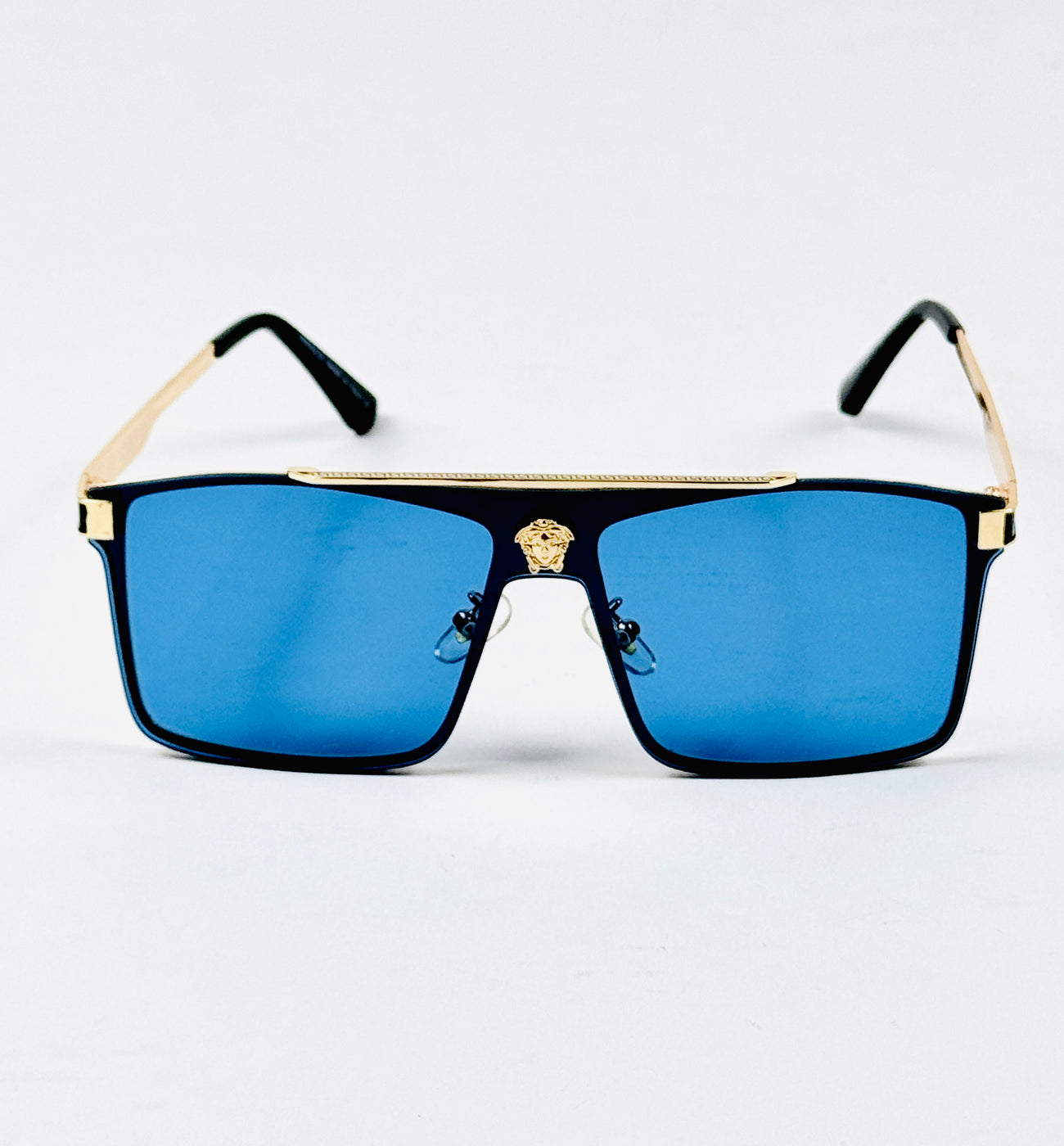 Versace – 22170 – 60 – Golden Blue – Metal – Sunglasses – Unisex