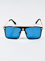 Versace – 22170 – 60 – Golden Blue – Metal – Sunglasses – Unisex