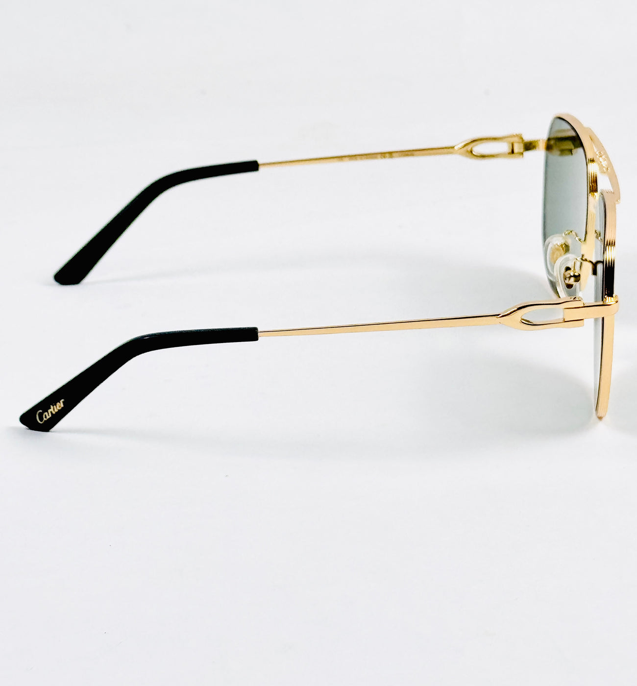 Cartier – 9664 - 58 – Golden Green - Metal - Sunglasses – Unisex - Premium