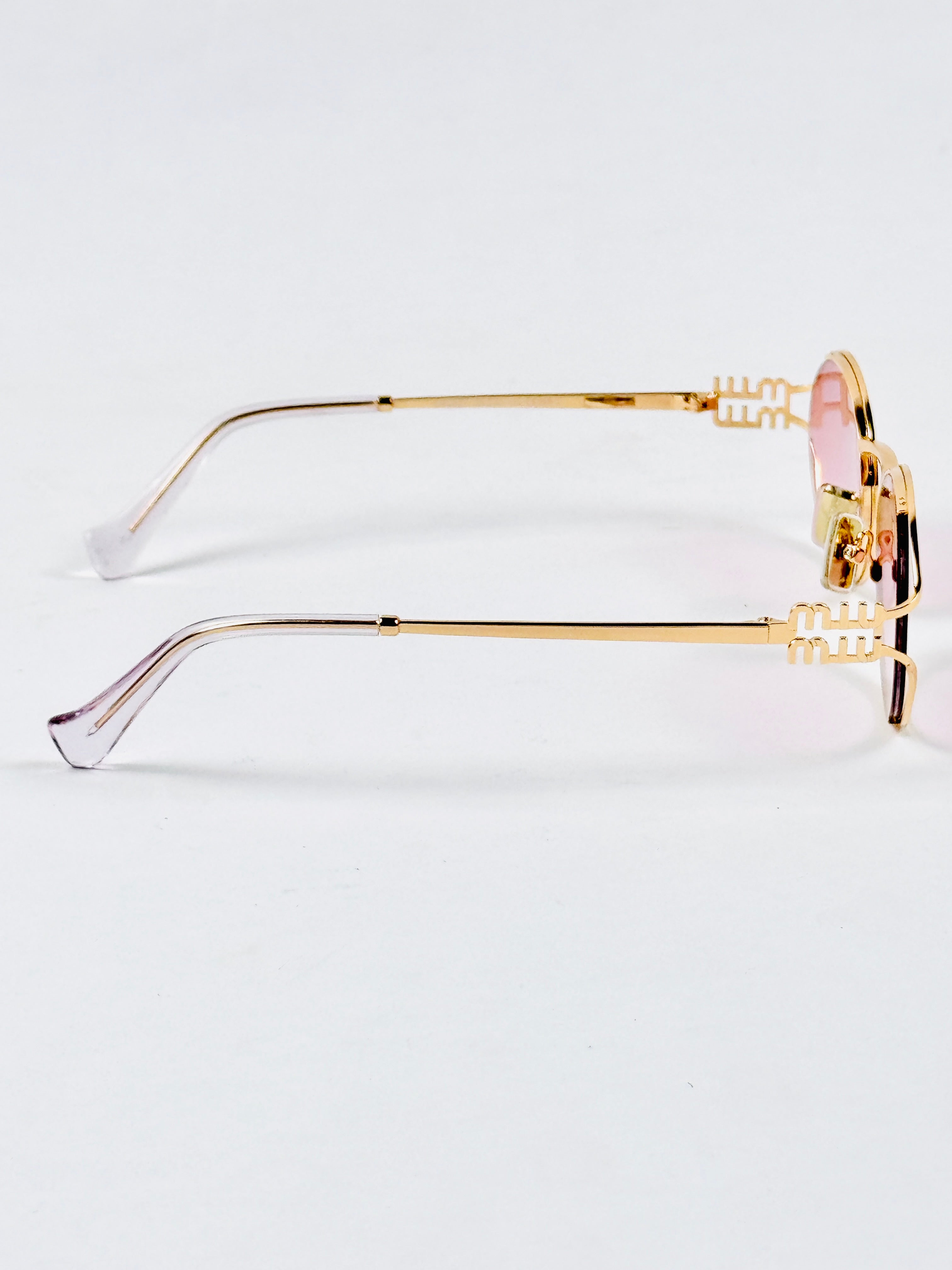 Miu Miu – SU52y - 55 – Golden Pink – Metal - Sunglasses – Ladies - Premium