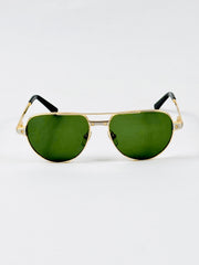 Cartier – CT0425 - 59 – Golden Green - Metal - Sunglasses – Unisex - Premium
