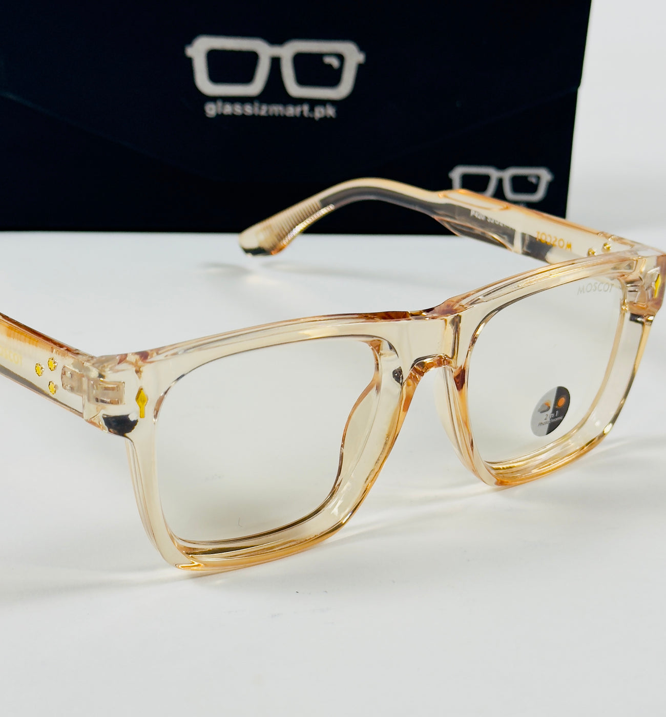 Moscot – P420 - 53 - Transparent Orange – Acetate  – Optics - Unisex (Transition)