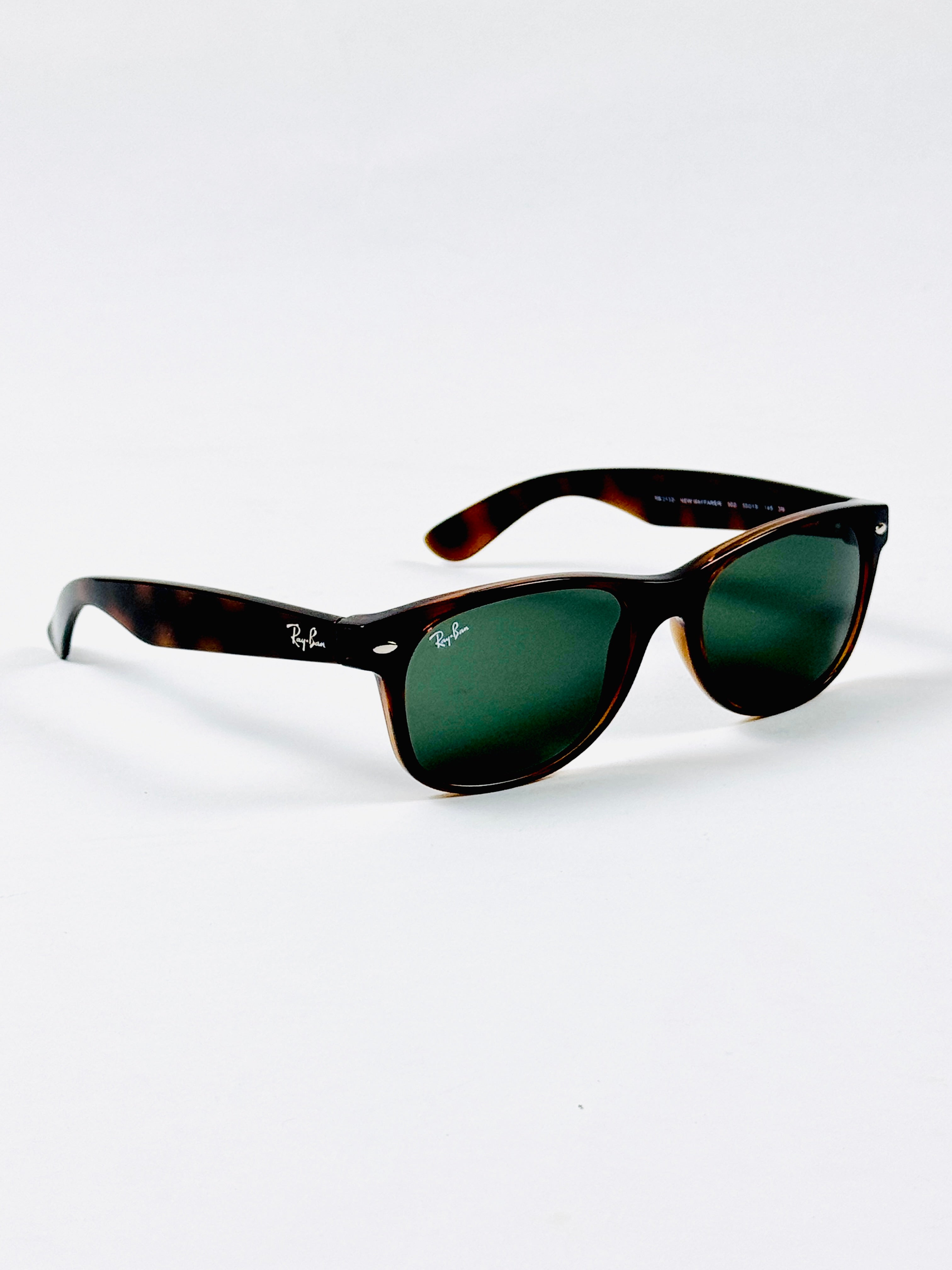 RayBan – 2132 – 55 – Tortoise Green –  Acetate - Sunglasses – Unisex - Premium