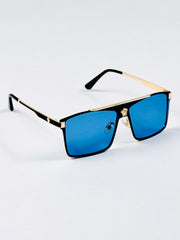 Versace – 22170 – 60 – Golden Blue – Metal – Sunglasses – Unisex