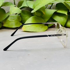 Tom Ford – A01 – 52 – Black Transparent –  Acetate - Optics – Unisex
