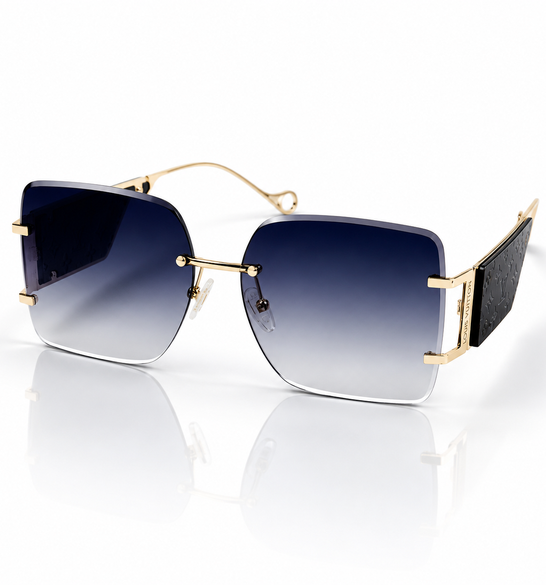 Fendi – 2266 – 60 – Black Gradient – Metal – Sunglasses – Ladies