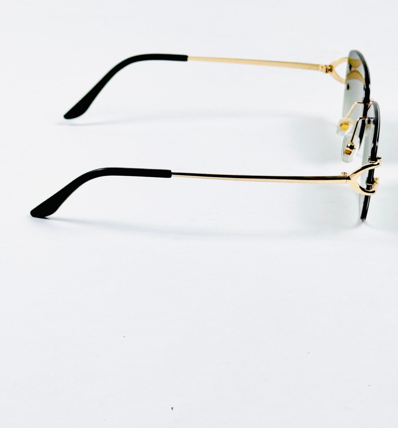 Cartier – 3083 – 62 – Golden Green – Metal - Sunglasses – Rimless - Unisex