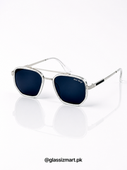Ferragamo – 19344 – 55 – Transparent Black – Metal – Sunglasses – Unisex