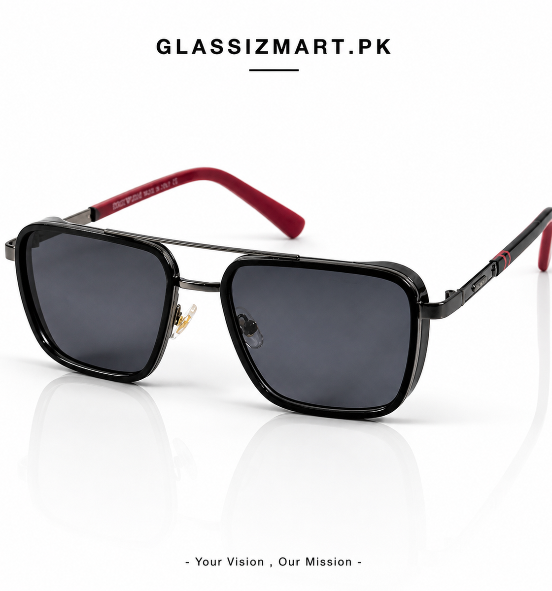 Armani – 58446 - 53 – Black - Metal - Sunglasses – Unisex