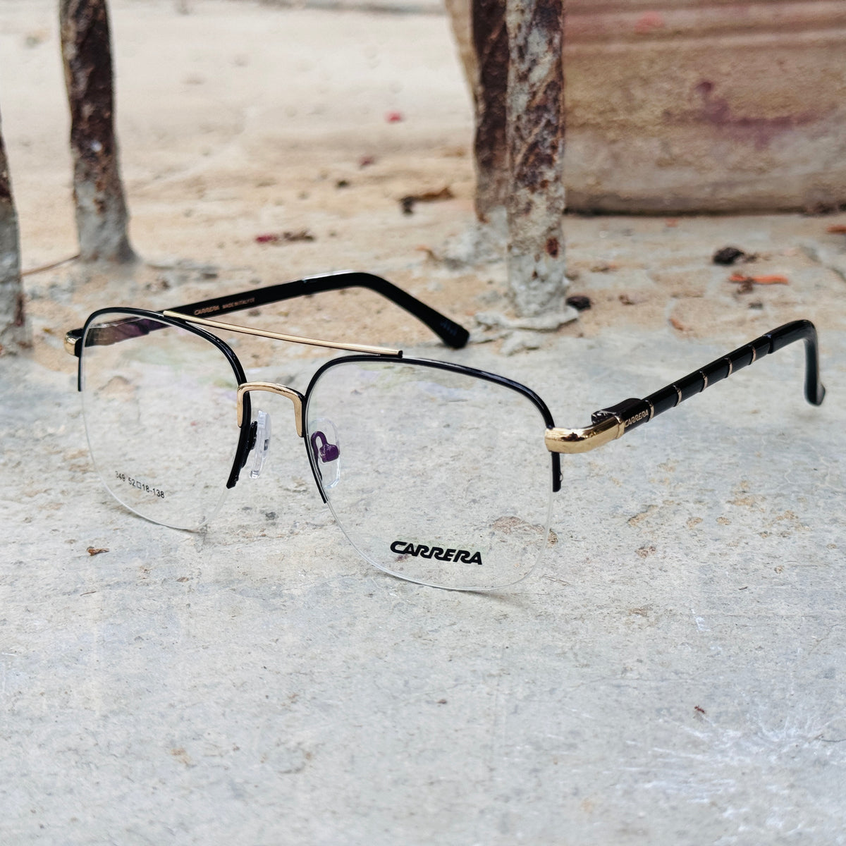 Carrera – 349 – 52 – Golden Black –  Metal - Optics – Unisex