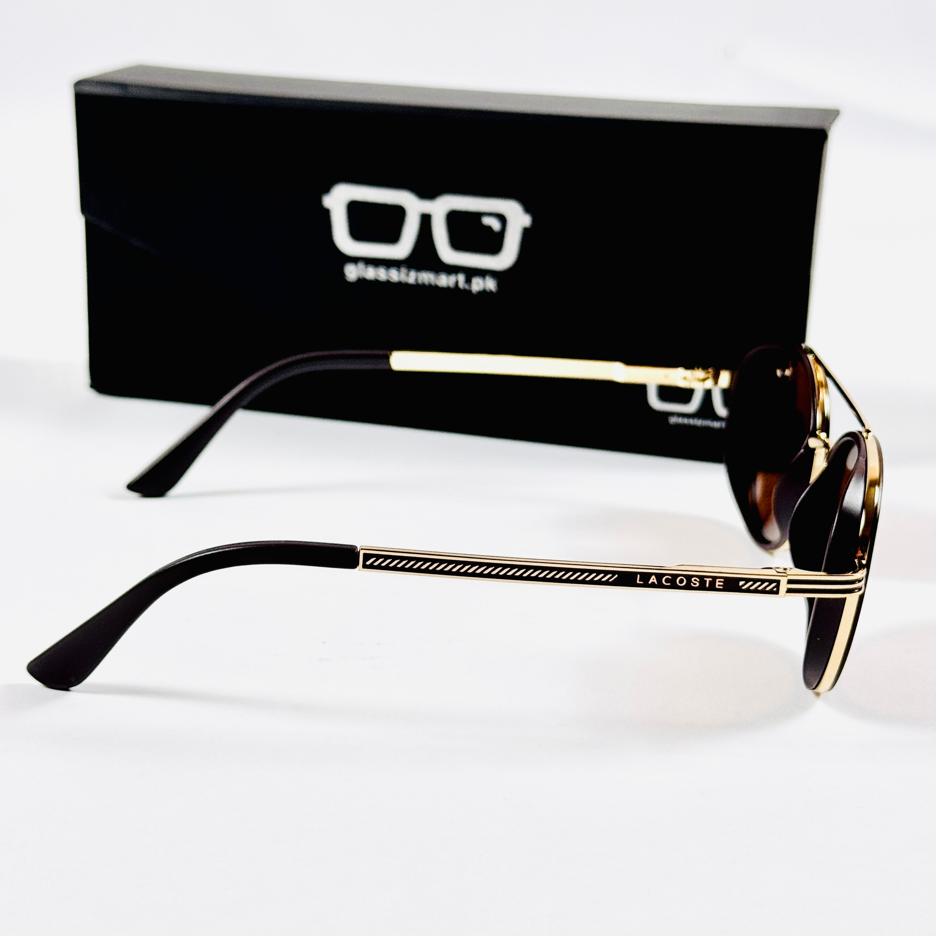 Lacoste – 014 – 53 – Golden Brown – Metal – Sunglasses – Unisex