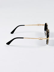 Valentino – 3579 – 56 – Golden Gradient – Metal – Sunglasses – Ladies