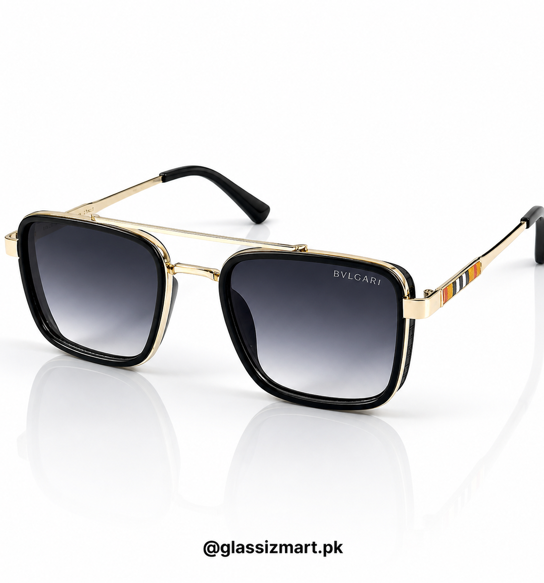 Bvlgari – 58496 – 54 – Golden Black Gradient – Metal – Sunglasses – Unisex