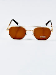 Louis Vuitton’s – 1417 – 50 – Golden Brown – Metal – Sunglasses – Unisex